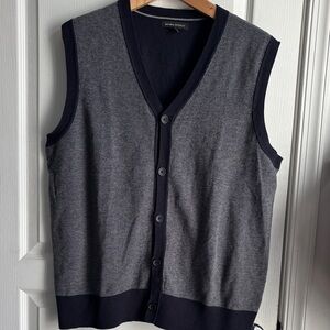 Banana Republic Gray and Black Vest